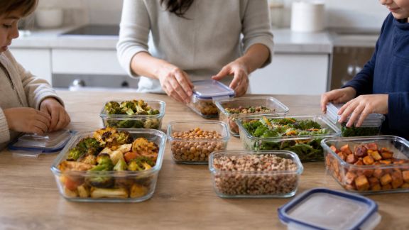 Batch cooking végétarien pour familles nombreuses : organisation et conseils