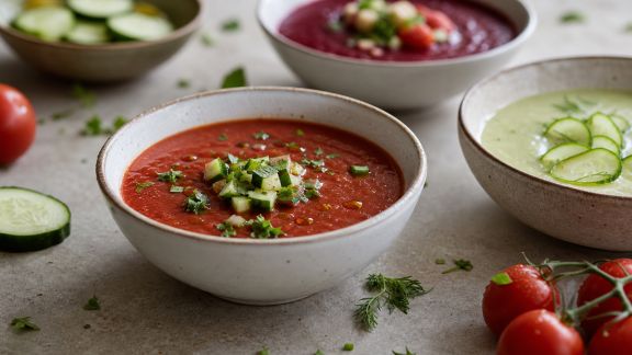 Soupes froides pour les journées chaudes : inspirations de saison