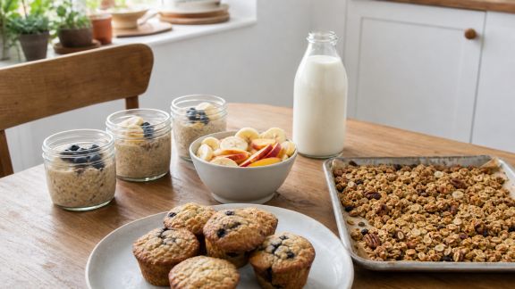 Batch cooking spécial petits-déjeuners : préparer ses matins en avance