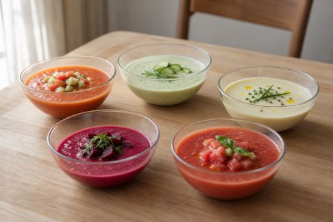 5 soupes froides faciles à faire pour les journées chaudes