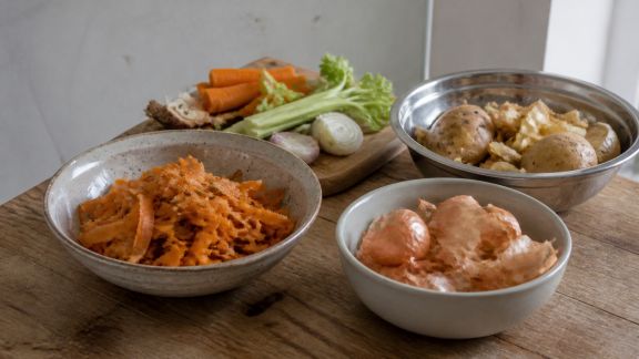 Batch cooking anti-gaspi : valoriser les épluchures et les restes créatifs
