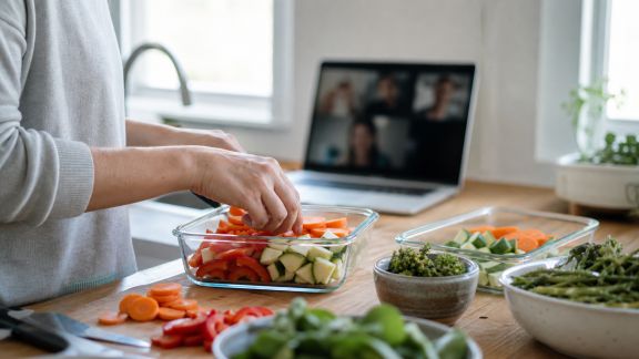 Comment intégrer le batch cooking dans une routine télétravail efficace