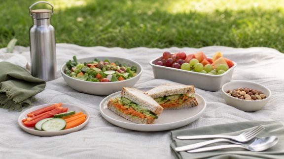 Organiser un pique-nique végétarien : idées de menus faciles à emporter